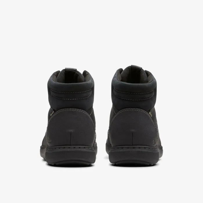 Clarks Mapstone Hi GORETEX Black Warmlined Leather Ankle Boots Black Warmlined Leather Men High Grip Shoes And Boots