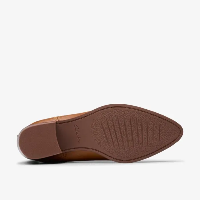 Clarks Morzine Top Tan Leather Chelsea Boots Tan Leather Women Chelsea Boots