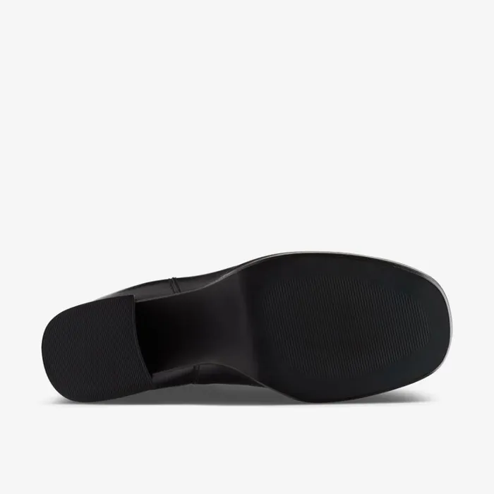 Clarks Pique Up Black Leather Chelsea Boots Black Leather Women Chelsea Boots