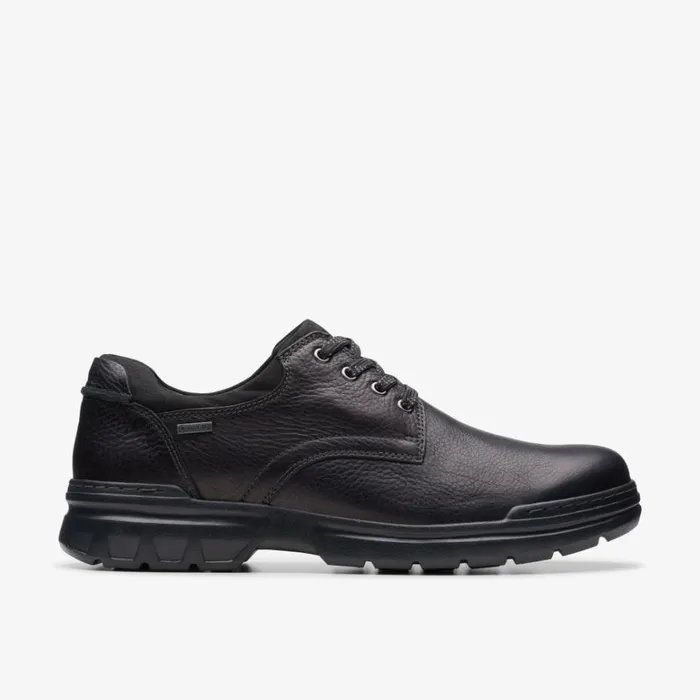 Clarks Rockie Walk GORETEX Black Leather Derby Shoes Black Leather Men Waterproof Shoes And Boots Clarks Rockie Walk GORETEX Black Leather Derby Shoes Black Leather Men Waterproof Shoes And Boots