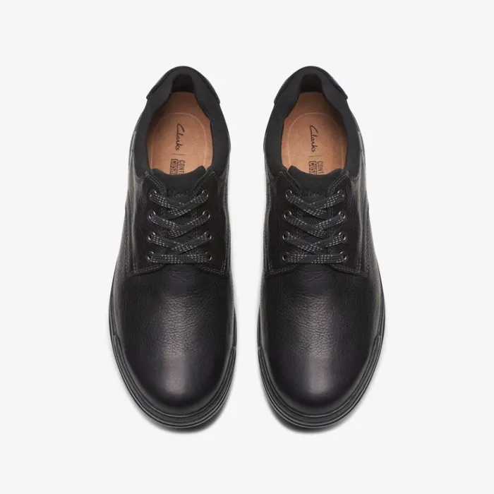 Clarks Rockie Walk GORETEX Black Leather Derby Shoes Black Leather Men Waterproof Shoes And Boots
