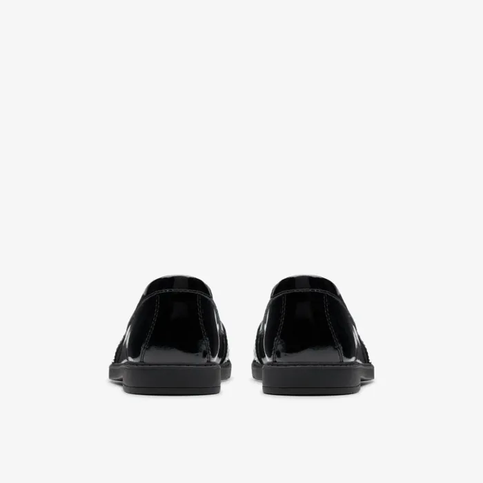 Clarks Scala Loafer Kid Black Patent Loafers Black Patent Kids School Shoes