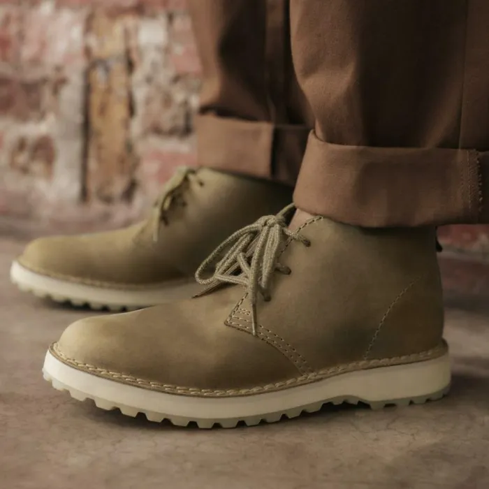 Clarks Solsbury Desert Boot Dark Sand Leather Desert Boot Dark Sand Leather Men Brown Boots
