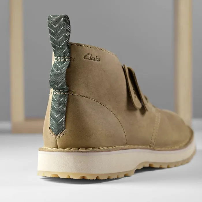 Clarks Solsbury Desert Boot Dark Sand Leather Desert Boot Dark Sand Leather Men Brown Boots