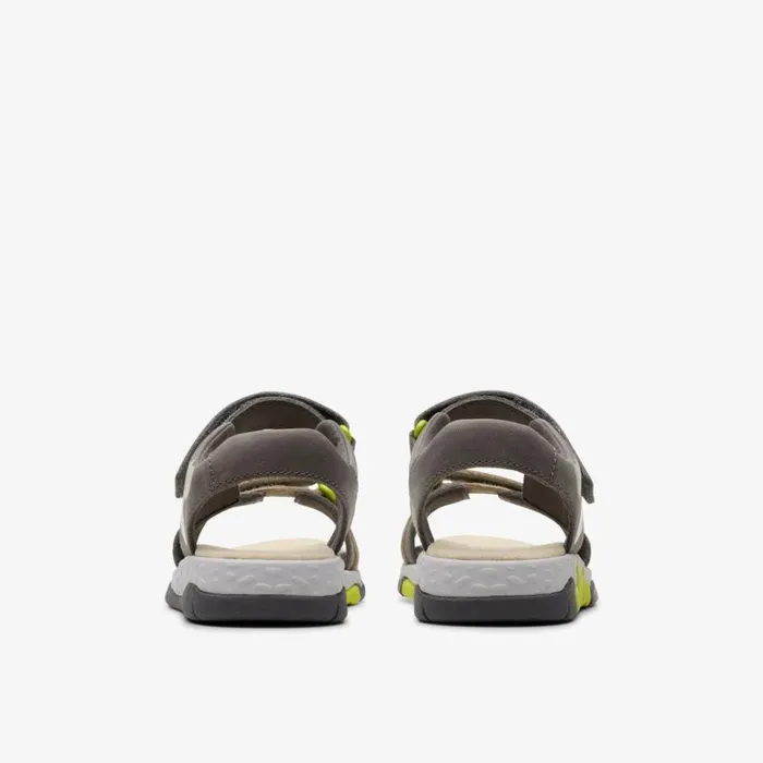 Clarks Spiney Tail Kid Grey Flat Sandals Grey Kids Sandals