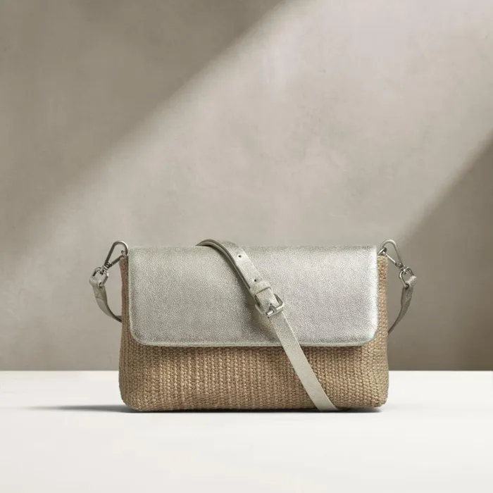 Clarks Summery Small Champagne Leather Across Body Bag Champagne Leather Women Women039s Bags