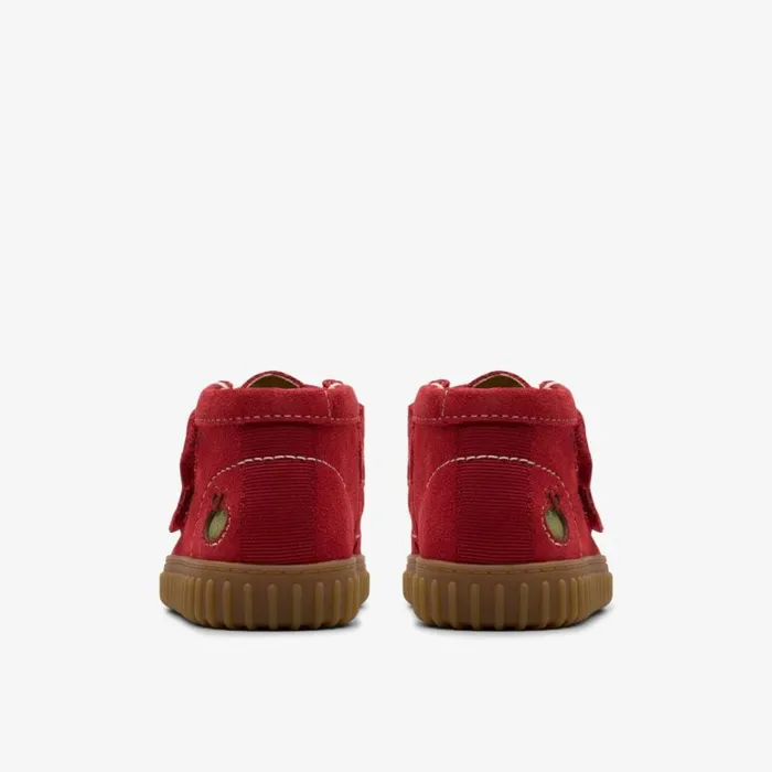 Clarks Tor Hill Toddler Red Ankle Boots Red Kids Toddler Shoes