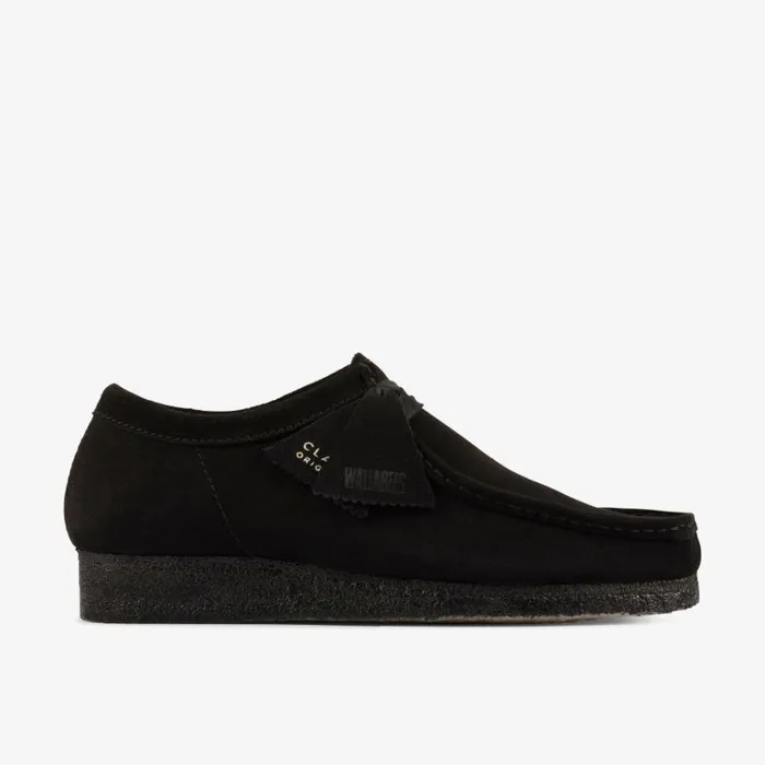 Clarks Wallabee Black Suede Shoes Black Suede Men Wallabees