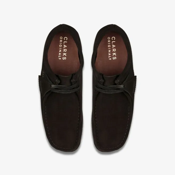Clarks Wallabee Black Suede Shoes Black Suede Men Wallabees