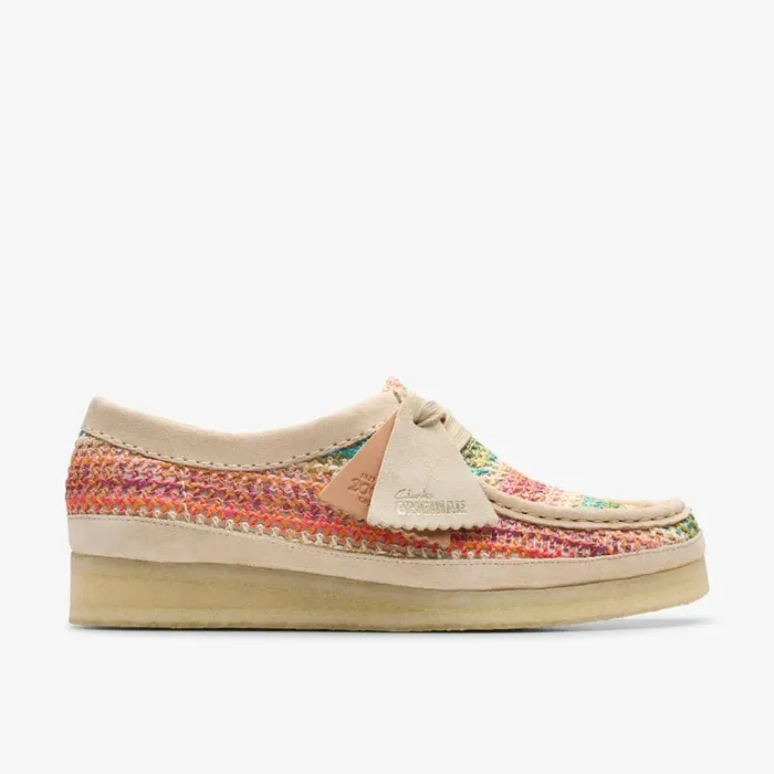 Clarks Wallabee Multicolour Raffia Wallabee Multicolour Raffia Women Wallabees