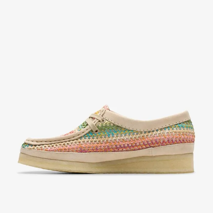 Clarks Wallabee Multicolour Raffia Wallabee Multicolour Raffia Women Wallabees