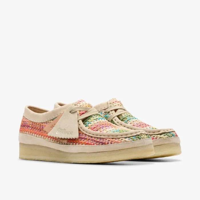 Clarks Wallabee Multicolour Raffia Wallabee Multicolour Raffia Women Wallabees