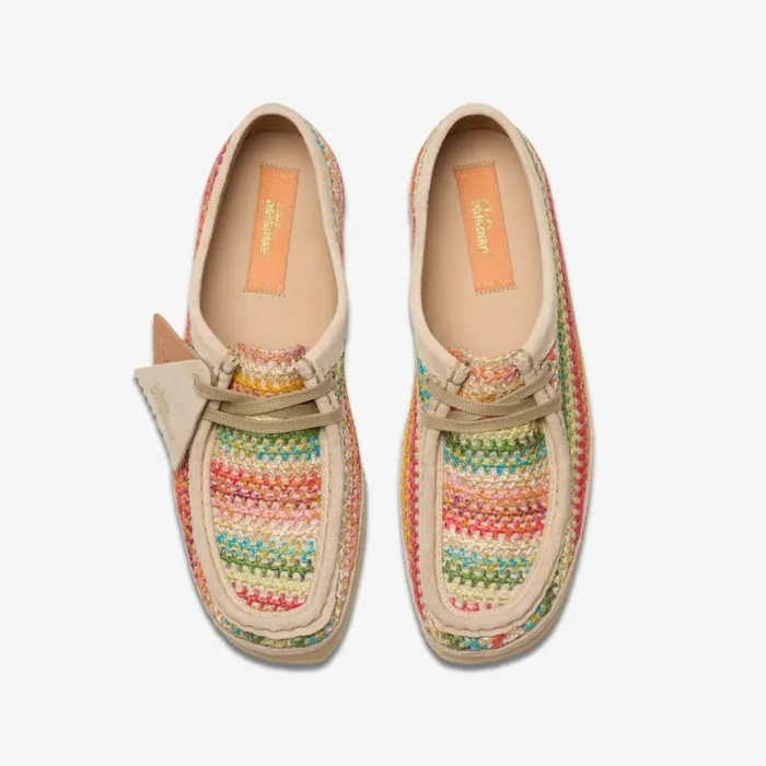 Clarks Wallabee Multicolour Raffia Wallabee Multicolour Raffia Women Wallabees