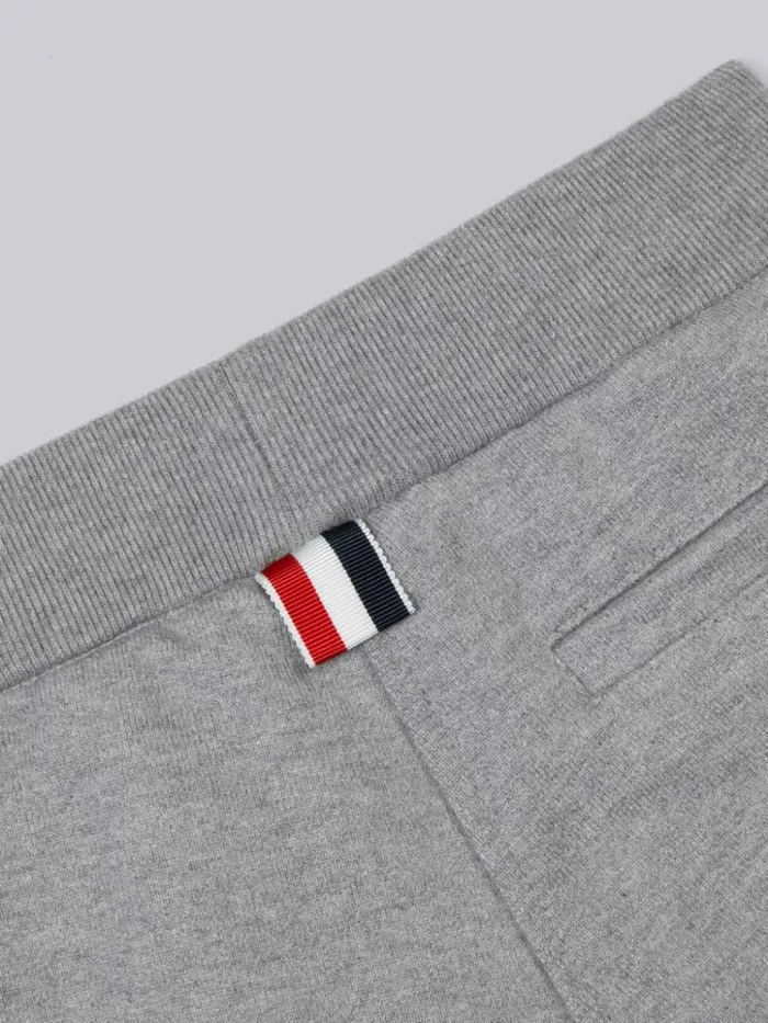 Classic Cotton Loopback Jersey Engineered 4bar Sweat Shorts Medium Grey BoysGirls Thom Browne Trousers And Shorts Classic Cotton Loopback Jersey Engineered 4bar Sweat Shorts Medium Grey BoysGirls Thom Browne Trousers And Shorts