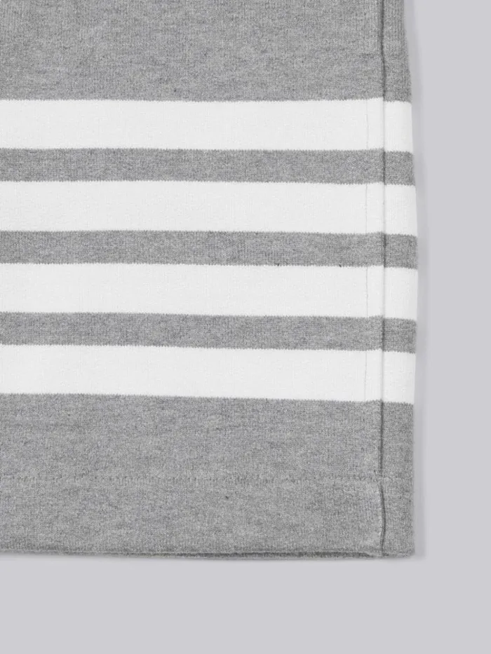 Classic Cotton Loopback Jersey Engineered 4bar Sweat Shorts Medium Grey BoysGirls Thom Browne Trousers And Shorts Classic Cotton Loopback Jersey Engineered 4bar Sweat Shorts Medium Grey BoysGirls Thom Browne Trousers And Shorts