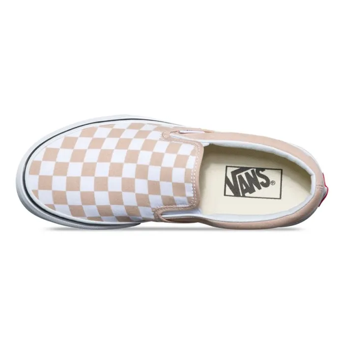Classics Shoes Checkerboard SlipOn FrappeTrue White 8211 Vans Women Classics Shoes Checkerboard SlipOn FrappeTrue White 8211 Vans Women