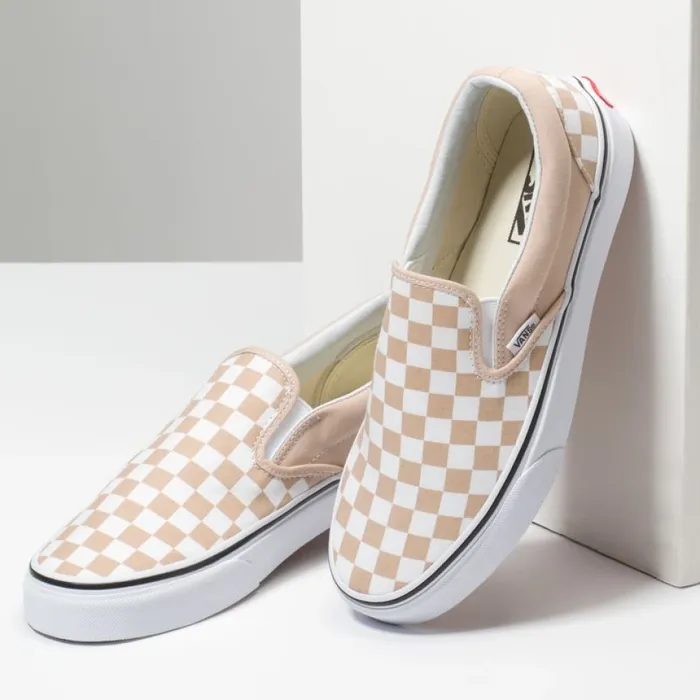 Classics Shoes Checkerboard SlipOn FrappeTrue White 8211 Vans Women Classics Shoes Checkerboard SlipOn FrappeTrue White 8211 Vans Women