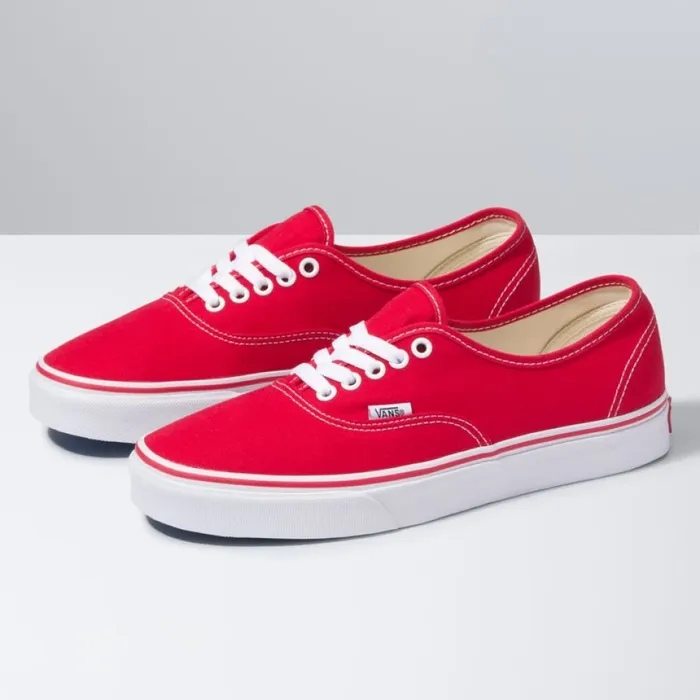 Classics Shoes Men Authentic Red Vans