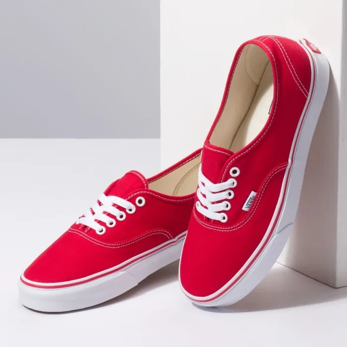 Classics Shoes Men Authentic Red Vans Classics Shoes Men Authentic Red Vans