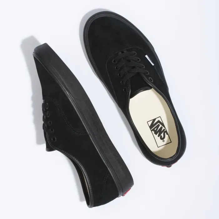 Classics Shoes Pig Suede Authentic BlackBlack Vans Men Classics Shoes Pig Suede Authentic BlackBlack Vans Men
