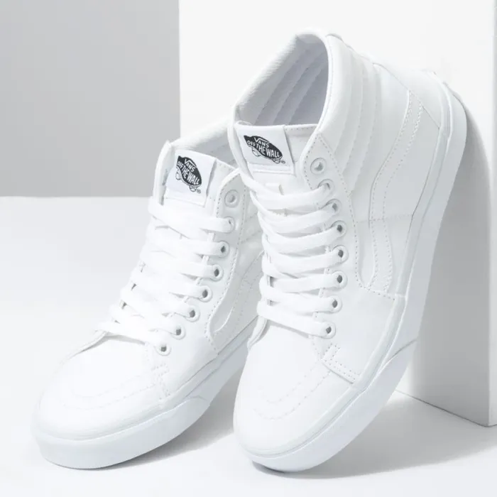 Classics Shoes Vans Women Canvas Sk8Hi True White Classics Shoes Vans Women Canvas Sk8Hi True White