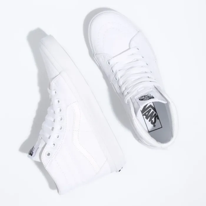 Classics Shoes Vans Women Canvas Sk8Hi True White Classics Shoes Vans Women Canvas Sk8Hi True White