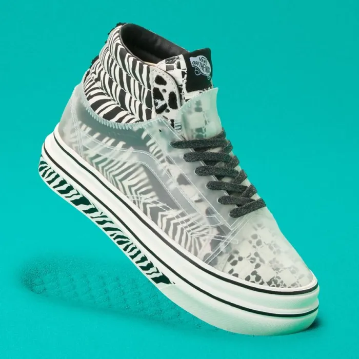 Classics Shoes Vans Women Mixed Media Super ComfyCush Sk8Hi Skool MarshmallowBlack