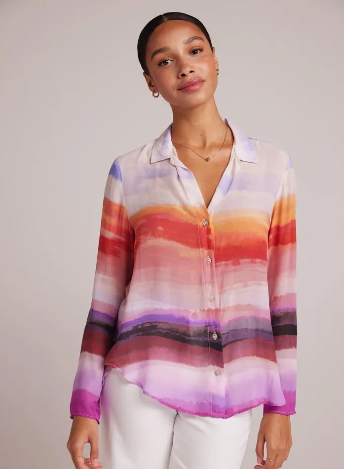 Clean Shirt 8211 Canyon Stripe Print Women Bella Dahl Button Down Clean Shirt 8211 Canyon Stripe Print Women Bella Dahl Button Down