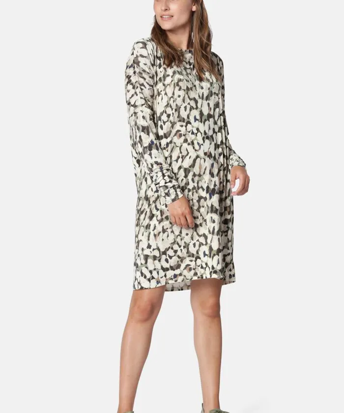 Clothing Ilse Jacobsen Dresses Short Dress 8211 Green Lily