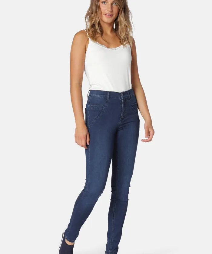 Clothing Ilse Jacobsen Pants Trousers 8211 Dark Blue Wash