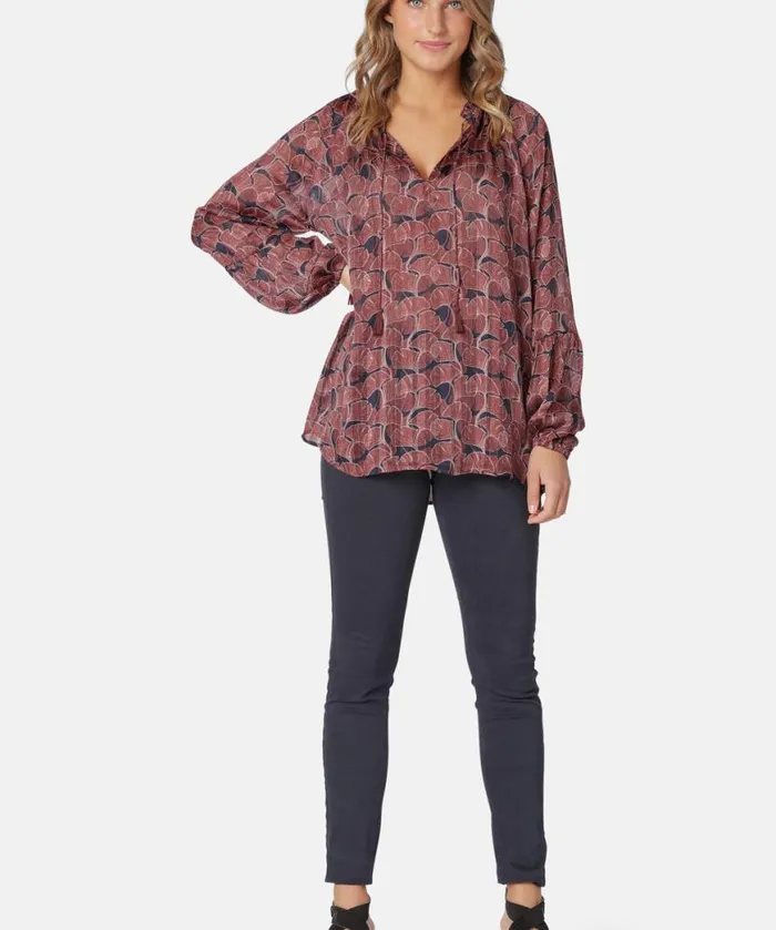 Clothing Ilse Jacobsen Shirts And Blouses Blouse 8211 Indigo