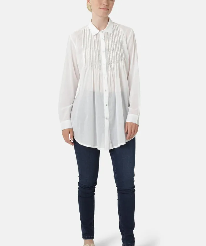 Clothing Ilse Jacobsen Shirts And Blouses Shirt 8211 White