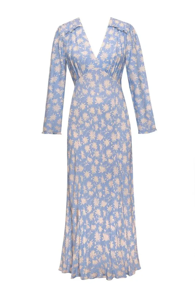 Clover Vintage Daisy Blue Women RIXO Dresses Clover Vintage Daisy Blue Women RIXO Dresses