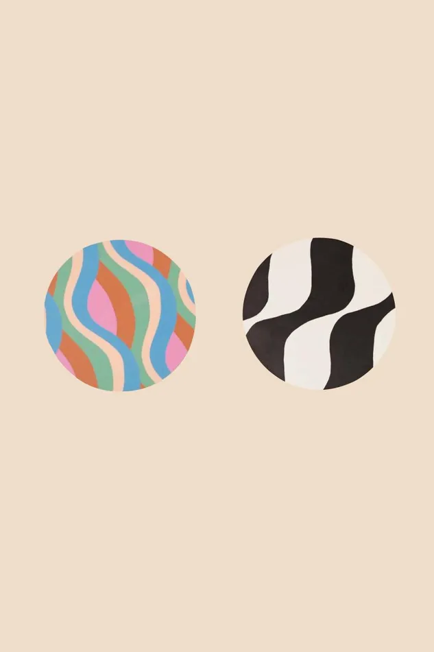 Coaster Wave Women RIXO Homeware Coaster Wave Women RIXO Homeware