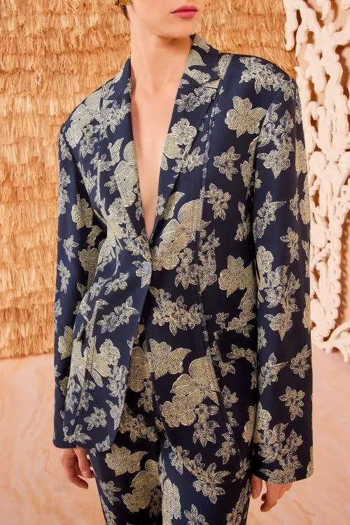 Coats And Jackets Women Ulla Johnson Amandine Blazer Minuit Coats And Jackets Women Ulla Johnson Amandine Blazer Minuit