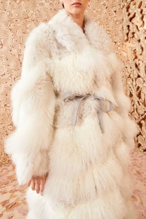 Coats And Jackets Women Ulla Johnson Emrys Shearling Coat Ivory Patchwork Coats And Jackets Women Ulla Johnson Emrys Shearling Coat Ivory Patchwork
