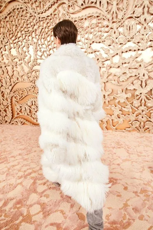 Coats And Jackets Women Ulla Johnson Emrys Shearling Coat Ivory Patchwork Coats And Jackets Women Ulla Johnson Emrys Shearling Coat Ivory Patchwork