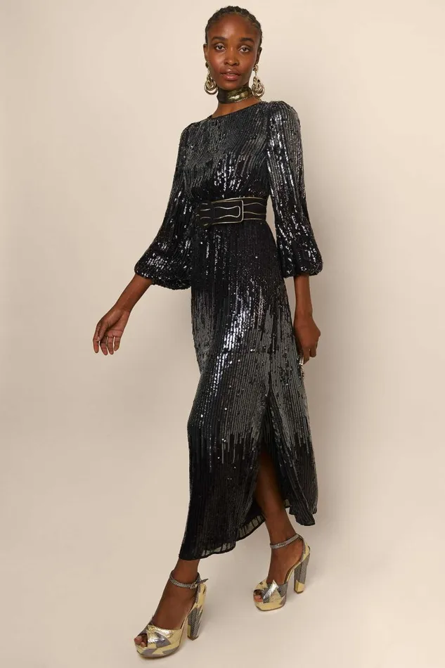 Coco Black Sequin Women RIXO Dresses Coco Black Sequin Women RIXO Dresses