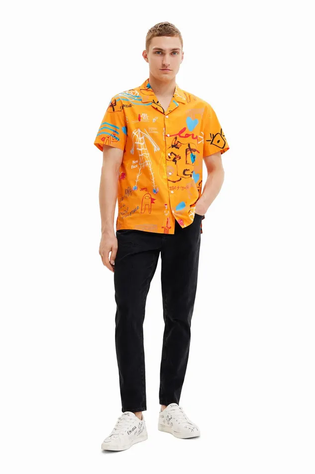 Collage Resort Shirt Mens Desigual Shirts