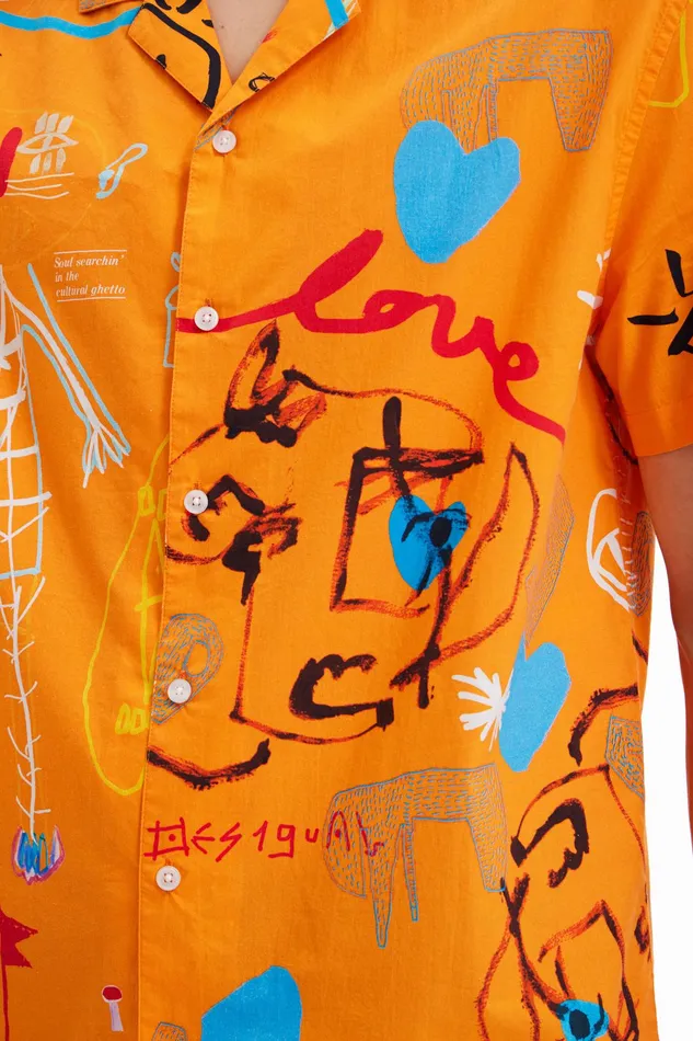 Collage Resort Shirt Mens Desigual Shirts