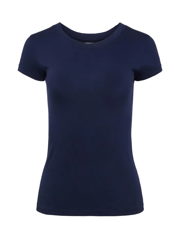 Cory Cotton Scoopneck Tee Navy Women L039Agence Tees Cory Cotton Scoopneck Tee Navy Women L039Agence Tees
