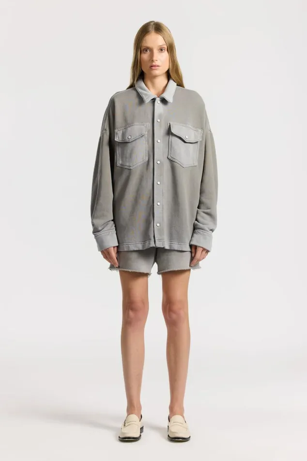 COTTON CITIZEN Boston Buttondown Vintage Cement Men Shirts COTTON CITIZEN Boston Buttondown Vintage Cement Men Shirts