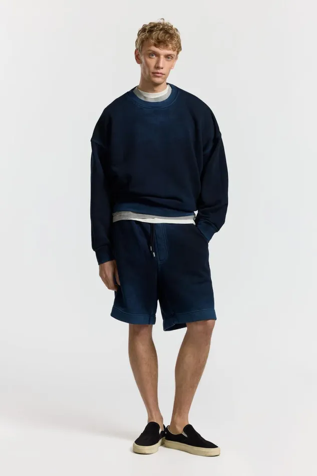 COTTON CITIZEN Boston Crew Vintage Navy Men Sweatshirts COTTON CITIZEN Boston Crew Vintage Navy Men Sweatshirts