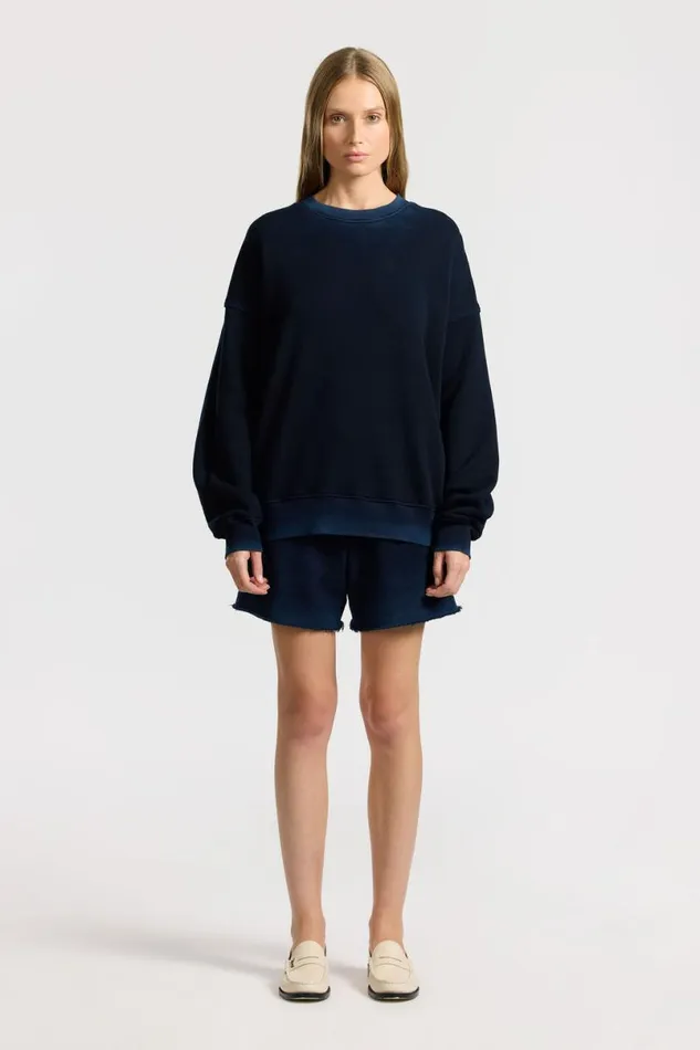 COTTON CITIZEN Boston Crew Vintage Navy Men Sweatshirts COTTON CITIZEN Boston Crew Vintage Navy Men Sweatshirts