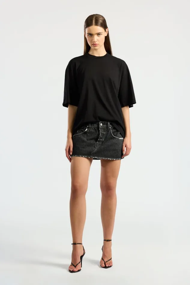 COTTON CITIZEN Bowie Tee Jet Black Men Tees COTTON CITIZEN Bowie Tee Jet Black Men Tees