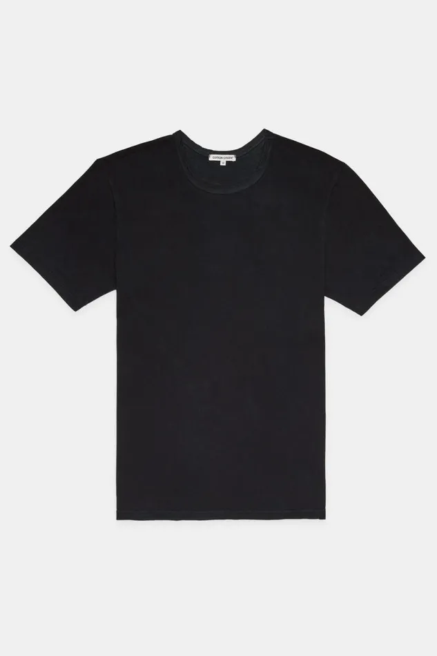 COTTON CITIZEN Classic Crewneck Tee Vintage Black Men Tees COTTON CITIZEN Classic Crewneck Tee Vintage Black Men Tees