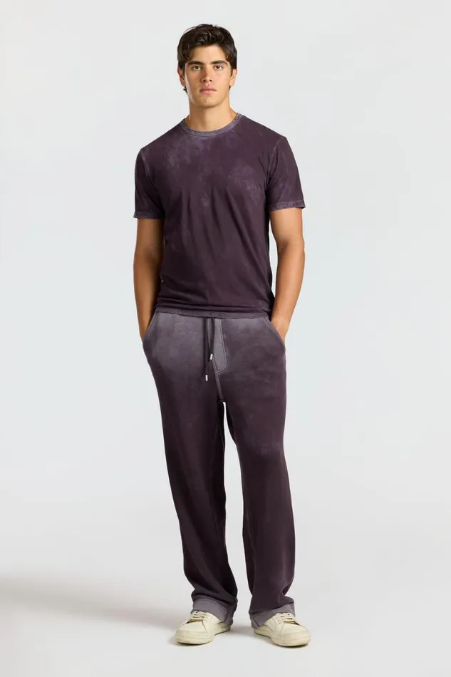 COTTON CITIZEN Classic Crewneck Tee Vintage Eggplant Men Tees COTTON CITIZEN Classic Crewneck Tee Vintage Eggplant Men Tees