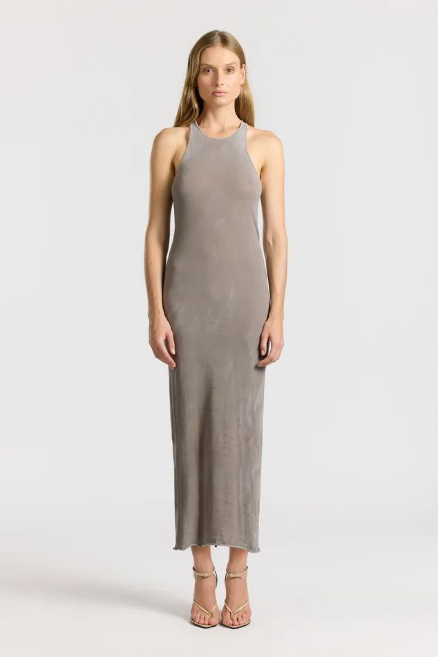 COTTON CITIZEN Marbella Maxi Dress Vintage Cement Women Dresses Skirts