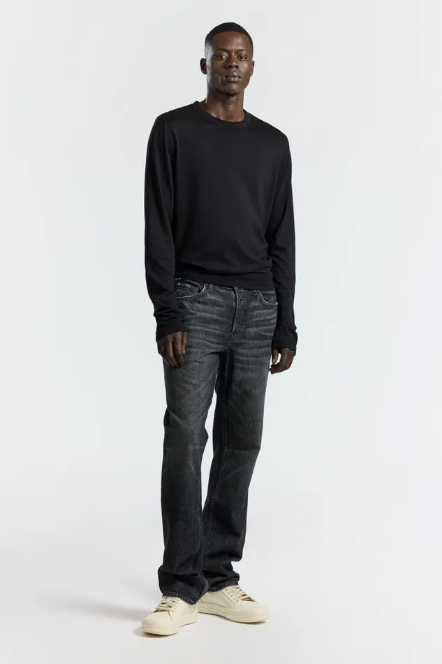 COTTON CITIZEN Prince Long Sleeve Shirt Jet Black Men Shirts COTTON CITIZEN Prince Long Sleeve Shirt Jet Black Men Shirts