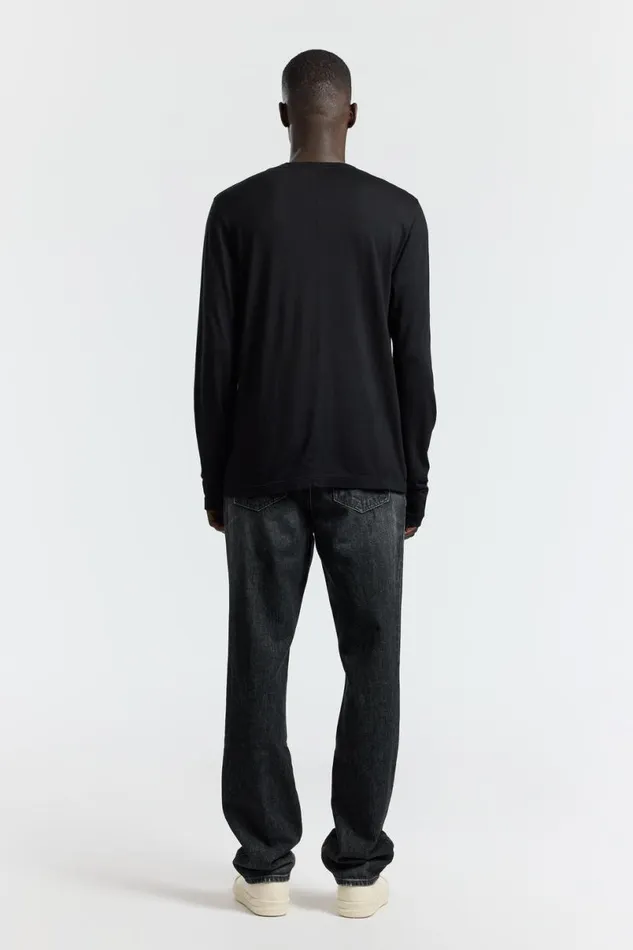 COTTON CITIZEN Prince Long Sleeve Shirt Jet Black Men Shirts COTTON CITIZEN Prince Long Sleeve Shirt Jet Black Men Shirts